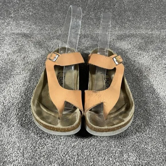 Betula Birkenstock Women's Sandals Fussbett Jasmine Coral Leather Sz 5 US Narrow - Picture 2 of 11